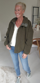 FARA teddy coat khaki