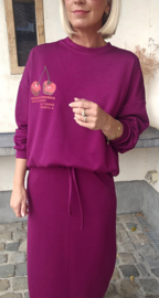 CHERRY sweatshirt aubergine