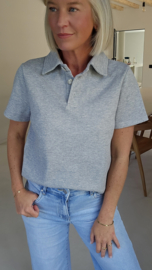 SYLLA polo T-shirt grey