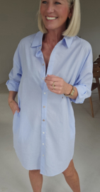 FAYE shirt dress soft blue