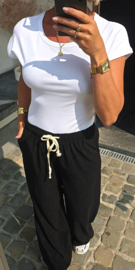 SANNA short-sleeved cotton body off-white