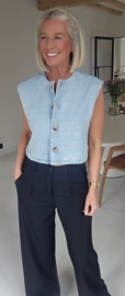 TIA jeans gilet soft blue