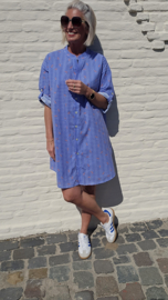 VIOLETTE cherry checkered dress