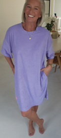 ADELINE midi terry dress lilac