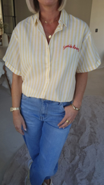 SEASIDE LOVERS short-sleeved shirt yellow