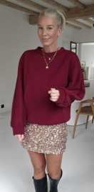 TINIA fleece sweatshirt burgundy