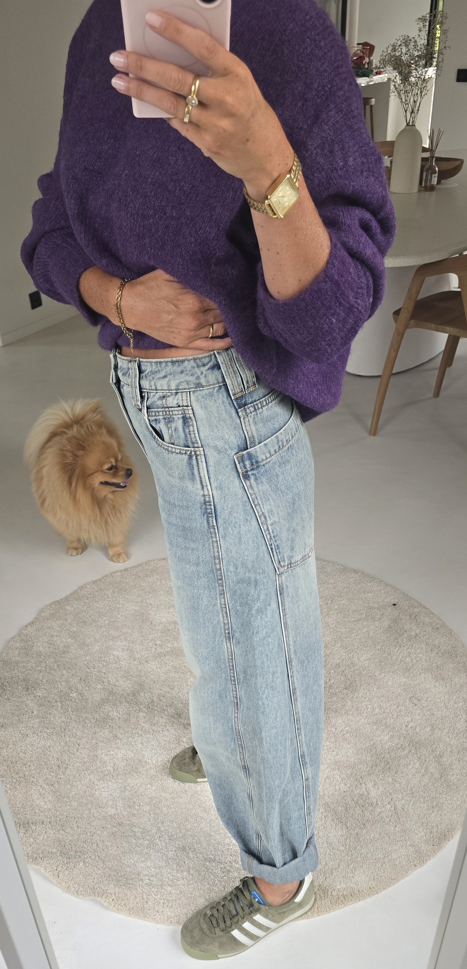 CHRISTIEN barrel jeans blue