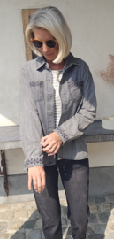 USHI jeans shirt grey