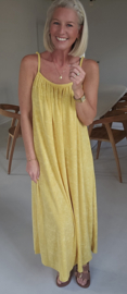 DODI maxi terry dress banana yellow