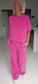 MANDI velvet set fuschia