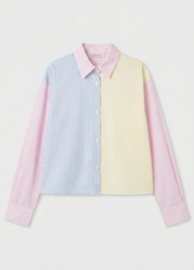CANDICE striped bow shirt