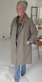 CATO maxi trench coat khaki
