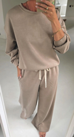MAYBRITT 2 jogger set taupe