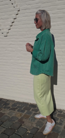 ELIE midi skirt neon green