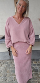 MANDA velvet set pink