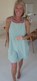 JOLIA sleeveless terry playsuit soft mint