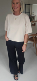 STANNIE short-sleeved sweatshirt beige