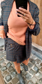 SHARLIN checkered short-skirt