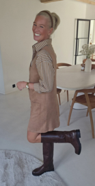 SIANNA suede dress camel