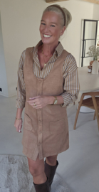 SIANNA suede dress camel