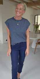 CARO striped T-shirt navy