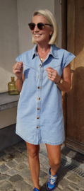 TINIE sleeveless dress soft blue