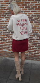 MINA soft skirt dark red
