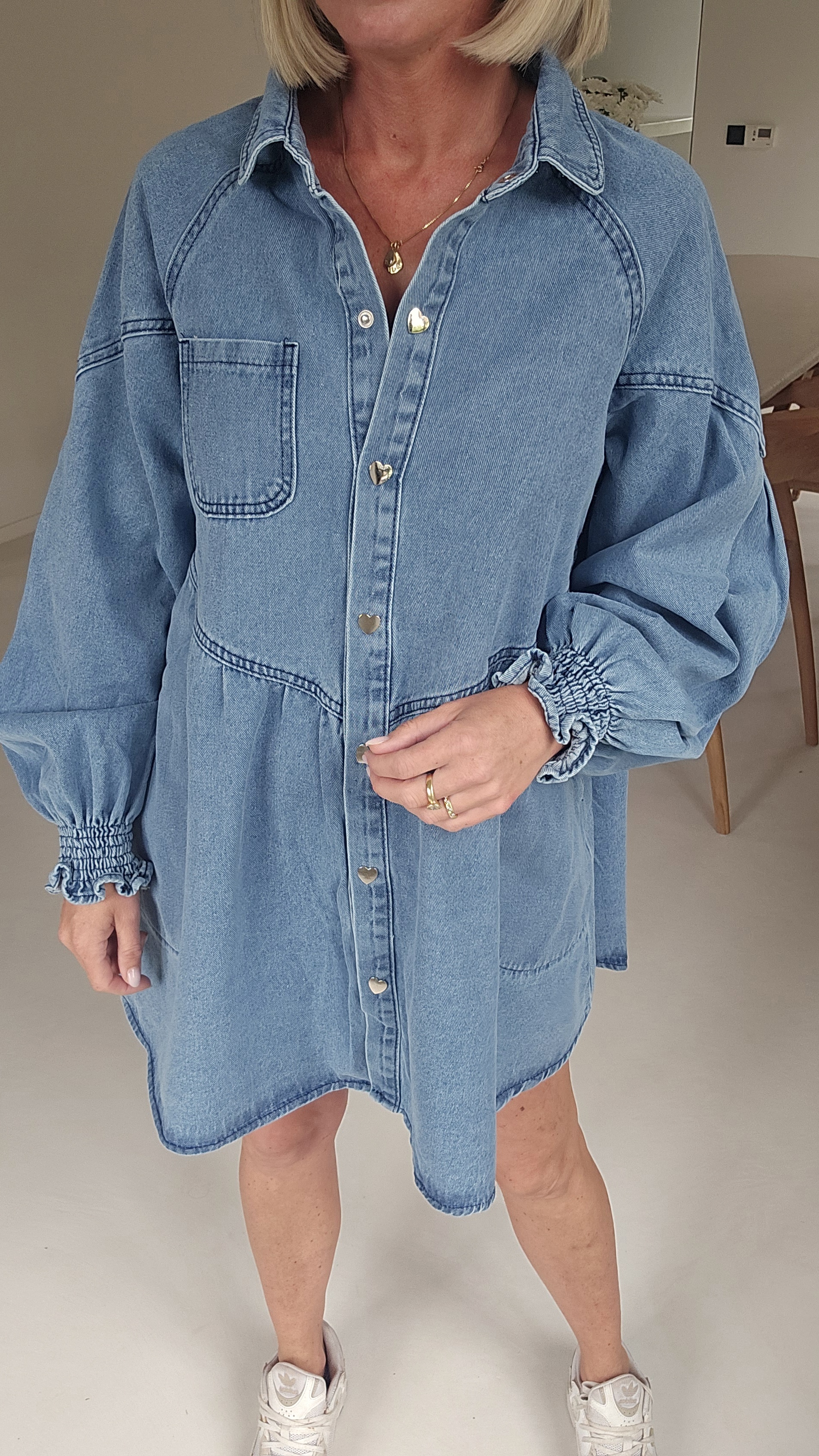 MOSIE jeans dress midi blue