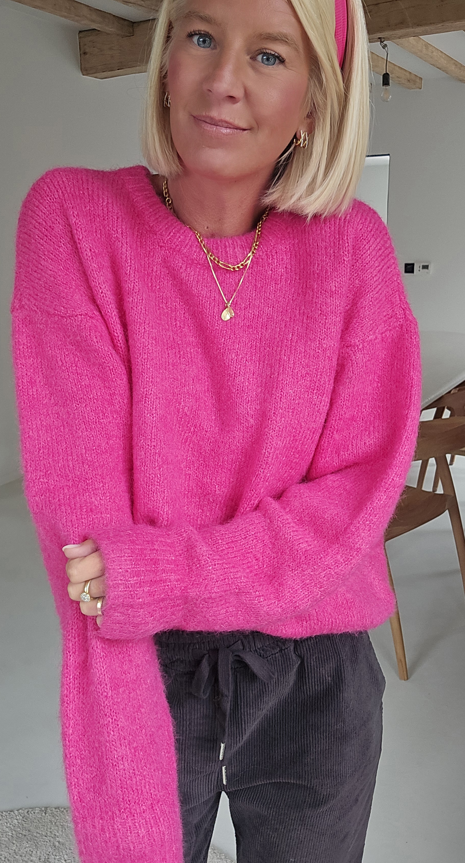 BEZIERS soft knit fuschia