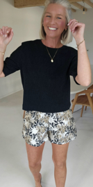 DARCEY shorts black silver gold