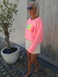 ICONIC sweatshirt neon pink