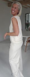 MAURA sleeveless knit cardigan soft beige