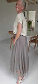 CELINE satin T-shirt champagne