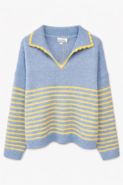 LUCE knit curve blue yellow