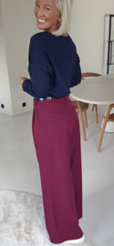BECCA suit pants burgundy