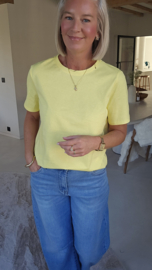 SOLARA basic cotton tee yellow