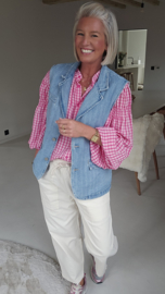 CALM CURRENT relaxed carrot pants ecru