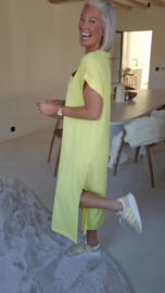 MELTE maxi T-shirt dress yellow