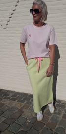 ELIE midi skirt neon green