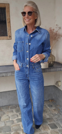 ANITA jeans jumpsuit midi blue