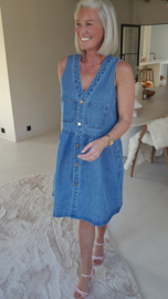 DREW denim button dress