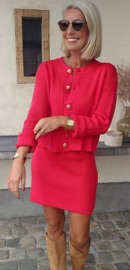 BONITA 2 knit set christmas red