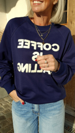 COFFEE sweatshirt navy