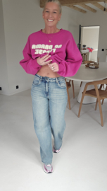 LIVIE wide leg jeans washed blue vintage