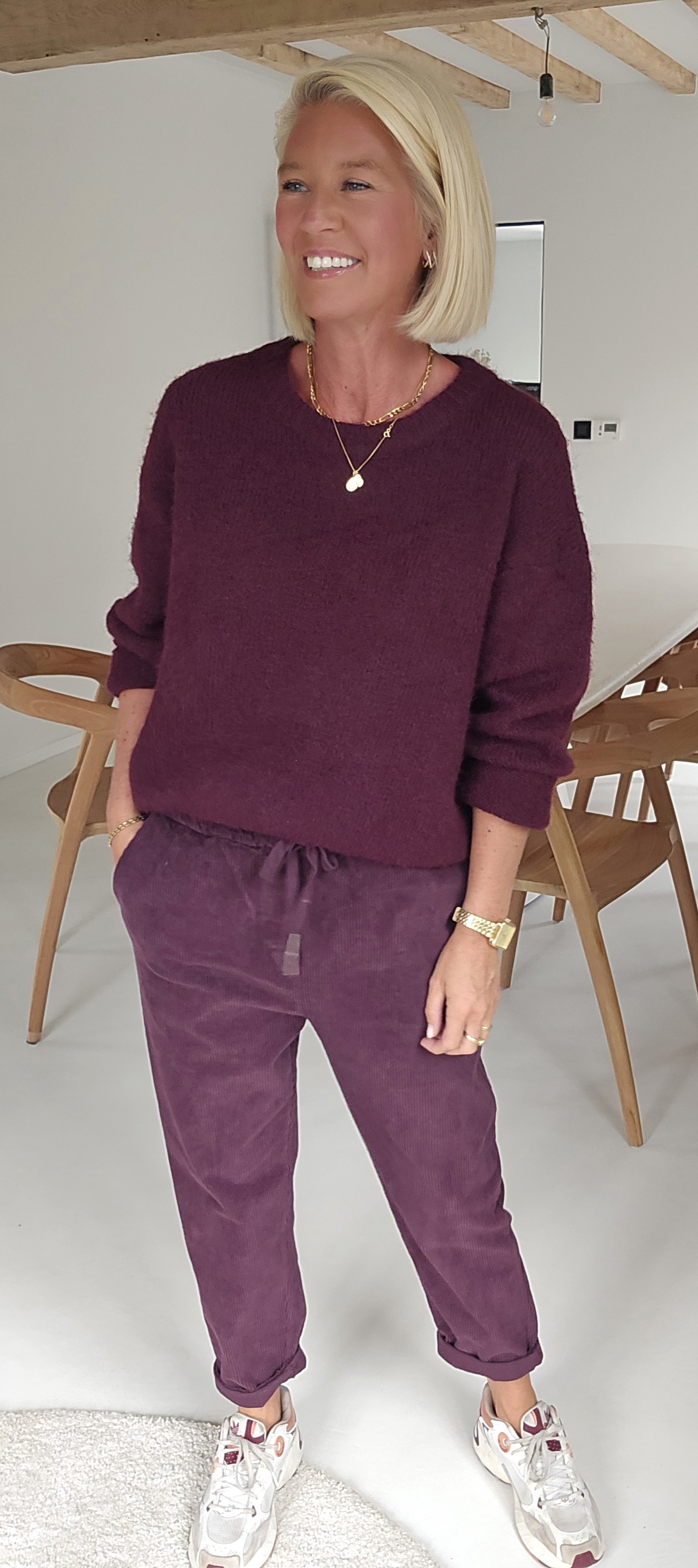 BEZIERS soft knit dark burgundy