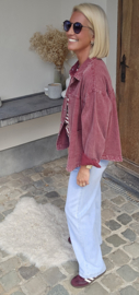 THE PERFECT JEANS jacket burgundy