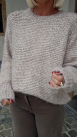 GLAM knit taupe