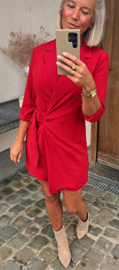 BABSIE wrap dress red