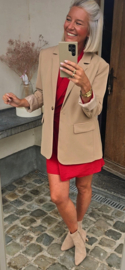 BABSIE wrap dress red