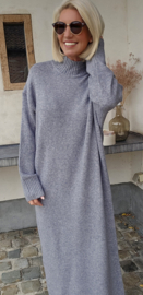 CARLA maxi knit dress grey tall line